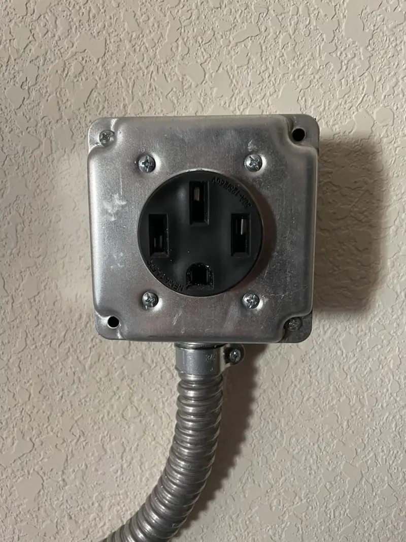 NEMA 14-50 outlet installed for Smart Home Electrical in Four Square Mile
